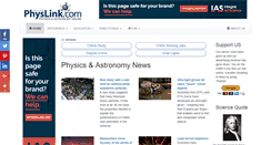 Desktop Screenshot of physlink.com